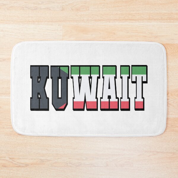 Item preview, Kuwait Country Flag Typography designed and sold by TravelWish.