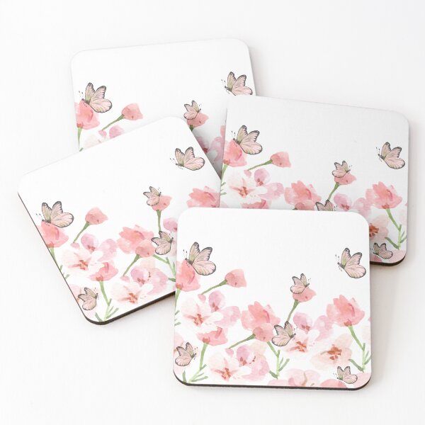 Item preview, Pink Flowers, Pink Butterflies  designed and sold by Asmaa Abdul-Azim.