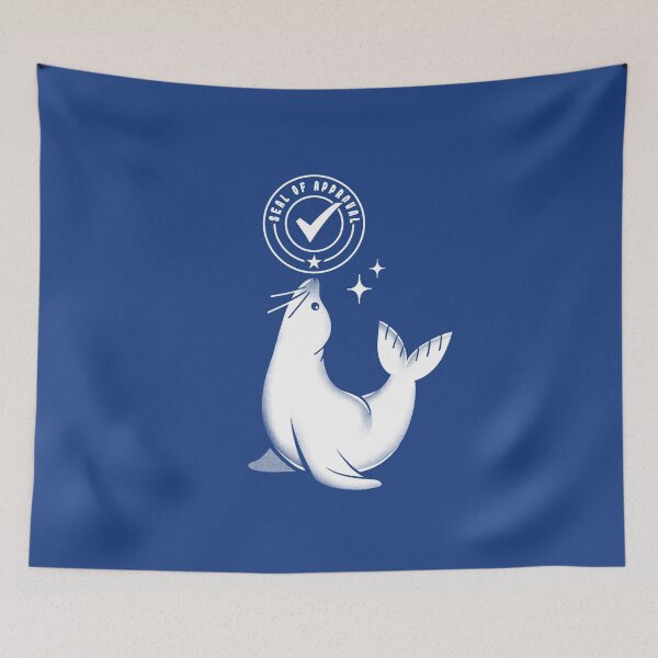 Item preview, Funny Seal of Approval by Tobe Fonseca designed and sold by Tobe Fonseca®.