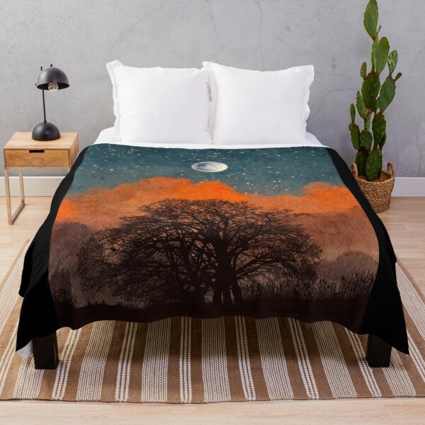 Item preview, Night Sky landscape with radiant moon in night Landscape with Constellations v.1-adventure and camping theme designed and sold by CosmicNook1.