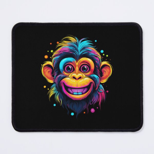Item preview, Neon Monkey Cheerful Face designed and sold by Monokular.