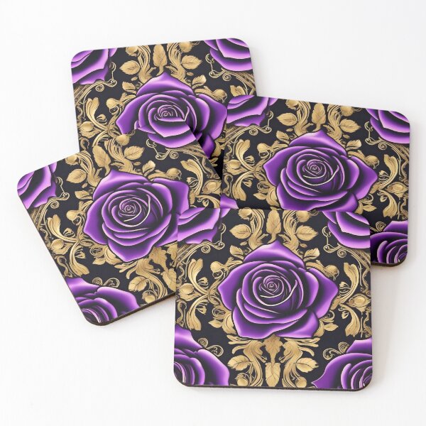 Item preview, Baroque Inspired Purple Roses designed and sold by DesignsByPrnces.