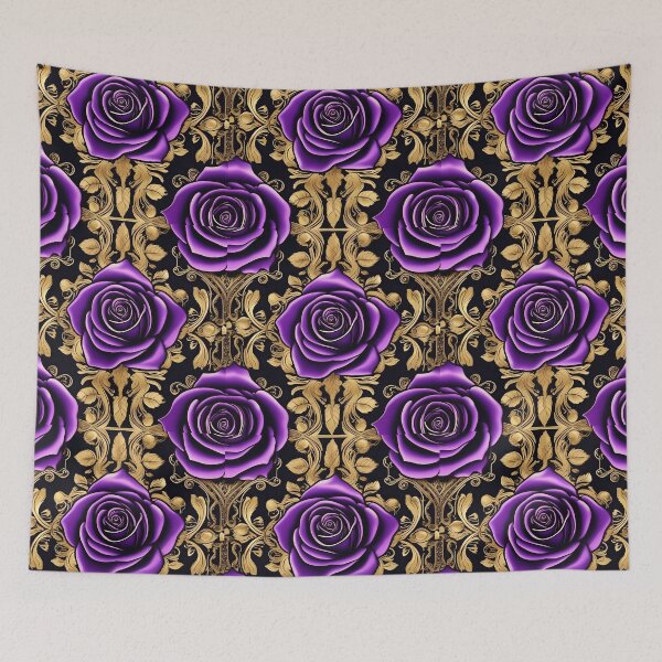 Item preview, Baroque Inspired Purple Roses designed and sold by DesignsByPrnces.