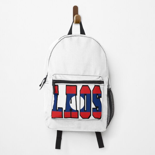 Item preview, Laos Country Flag Typography designed and sold by TravelWish.