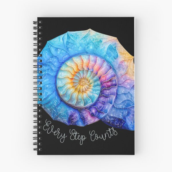 Item preview, The Nautilus Spiral Journey is a Reminder - Every Step Counts designed and sold by Rocky Mountain Artistry.
