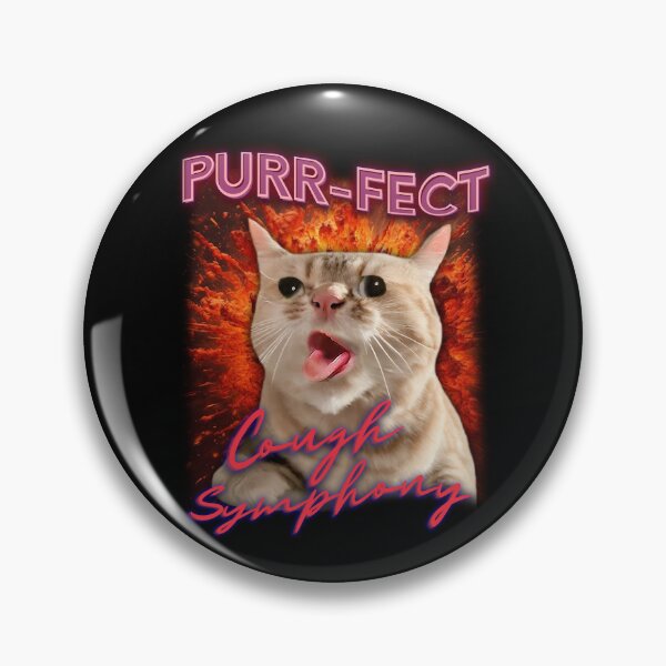 Item preview, Cat Coughing Meme - Purr-fect Cough Symphony designed and sold by SpartanDStore.