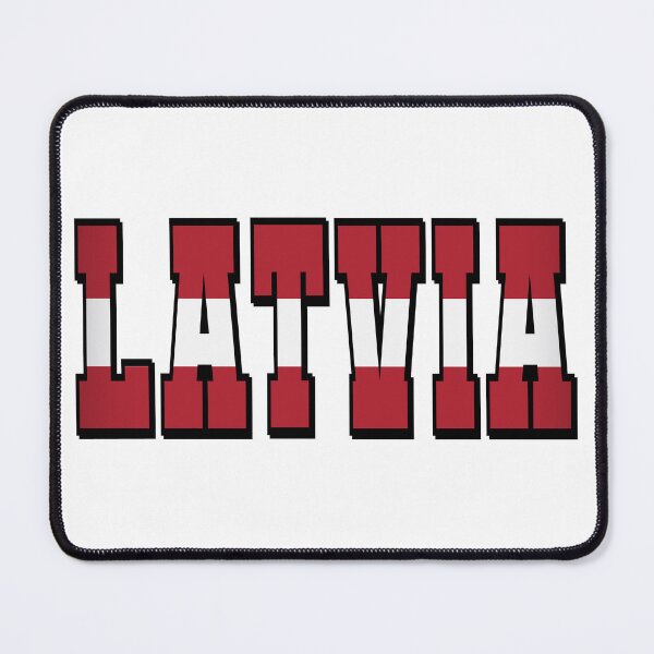 Item preview, Latvia Country Flag Typography designed and sold by TravelWish.