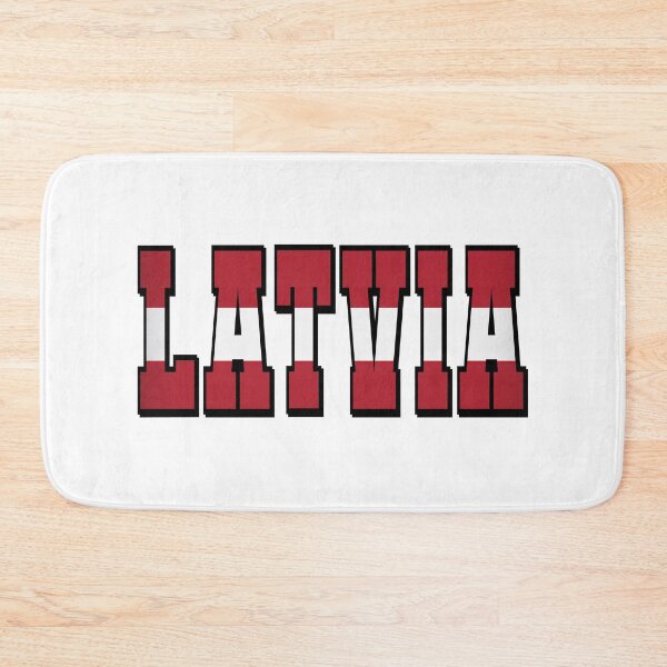 Item preview, Latvia Country Flag Typography designed and sold by TravelWish.