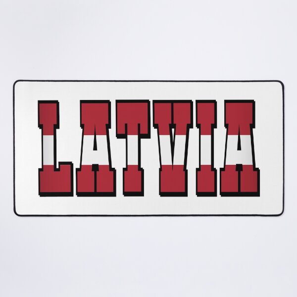 Item preview, Latvia Country Flag Typography designed and sold by TravelWish.