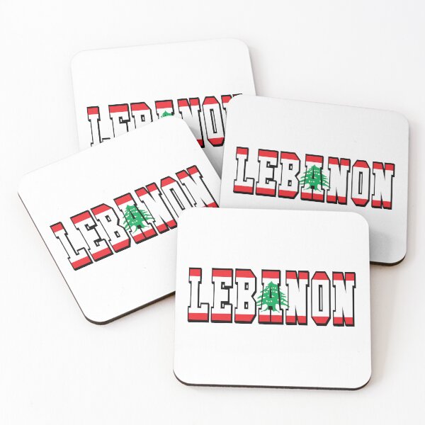 Item preview, Lebanon Country Flag Typography designed and sold by TravelWish.