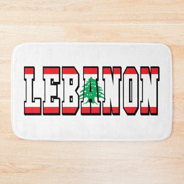 Item preview, Lebanon Country Flag Typography designed and sold by TravelWish.