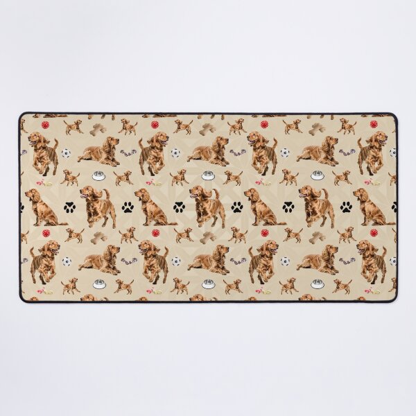 Item preview, Golden Cocker Spaniel group Seamless Pattern designed and sold by Petalandfur.