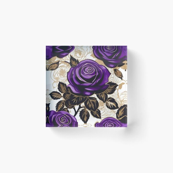 Item preview, Baroque Inspired Purple Roses designed and sold by DesignsByPrnces.
