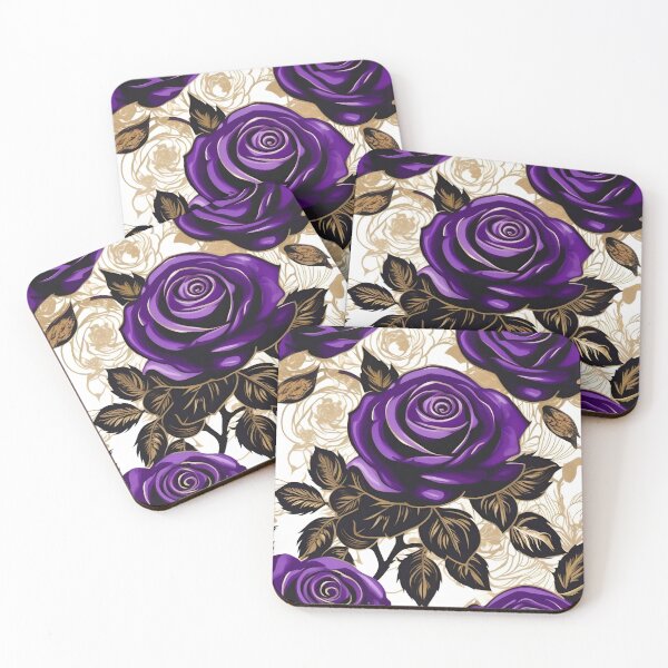 Item preview, Baroque Inspired Purple Roses designed and sold by DesignsByPrnces.