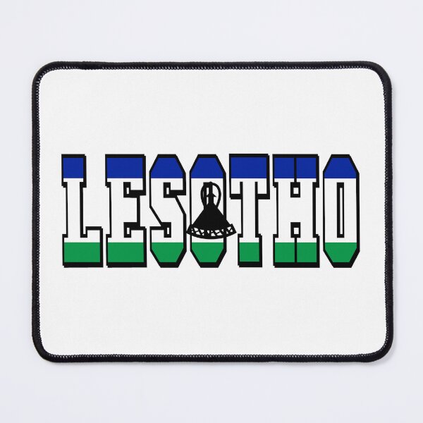 Item preview, Lesotho Country Flag Typography designed and sold by TravelWish.