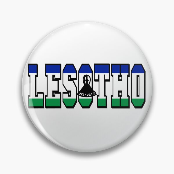 Item preview, Lesotho Country Flag Typography designed and sold by TravelWish.