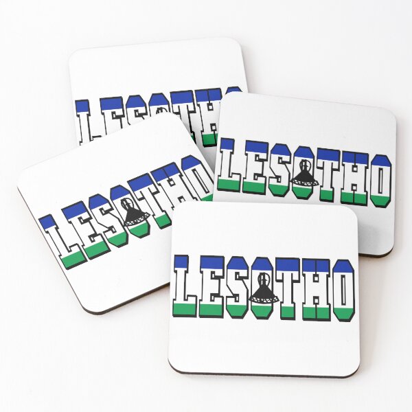 Item preview, Lesotho Country Flag Typography designed and sold by TravelWish.