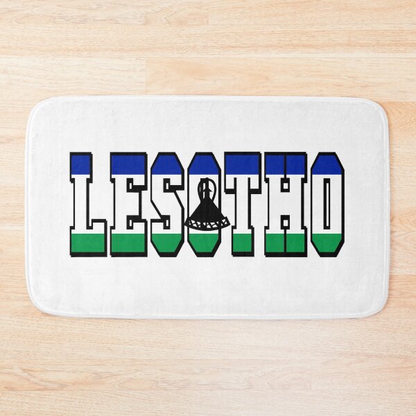 Item preview, Lesotho Country Flag Typography designed and sold by TravelWish.