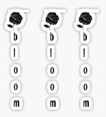 MGK- bloom black rose Sticker
