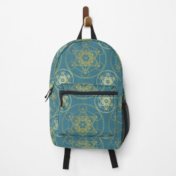 Item preview, Metatron's Cube Tiling Teal Blue Background designed and sold by Raymond Gilford.