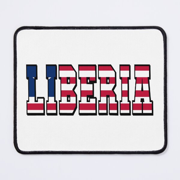 Item preview, Liberia Country Flag Typography designed and sold by TravelWish.