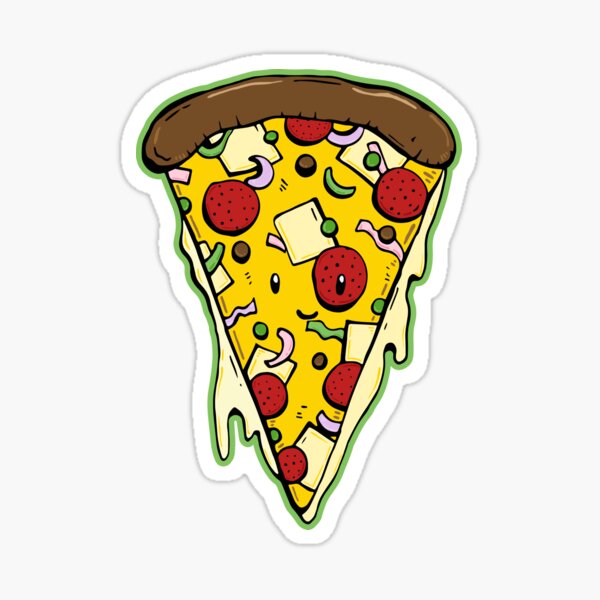 Pizza pattern Sticker