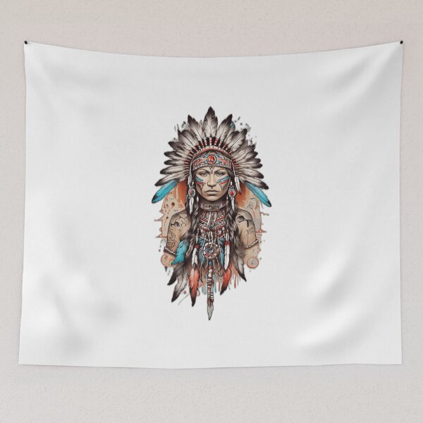 Item preview, Spirit of the Tribes: Linework Tattoo T-Shirt Designs designed and sold by Leo digital art.