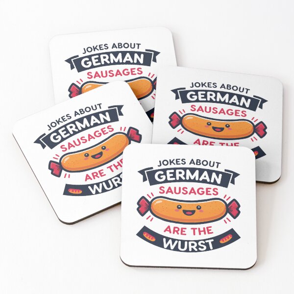 Aperçu de l'œuvre Les blagues sur les saucisses allemandes sont les pires créée et vendue par People Tee.