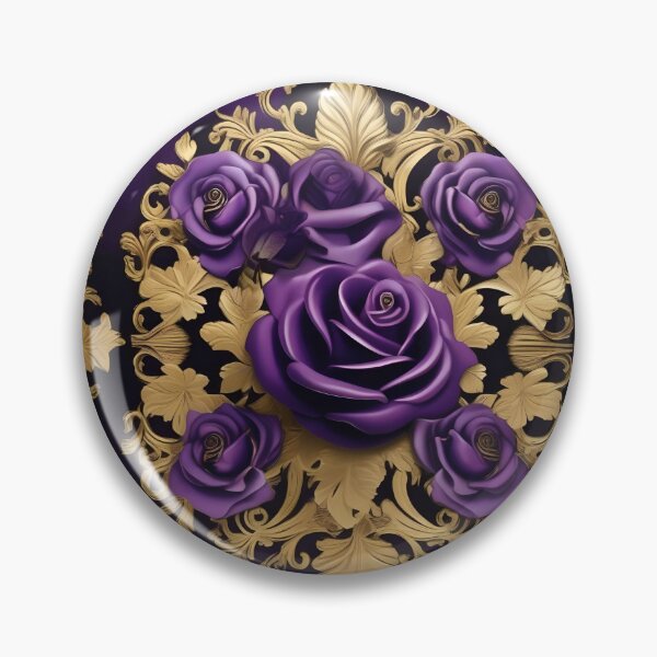Item preview, Baroque Inspired Purple Roses designed and sold by DesignsByPrnces.