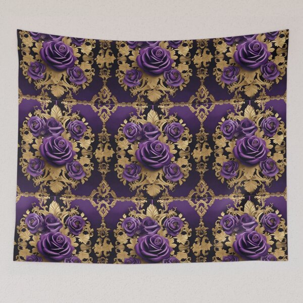 Item preview, Baroque Inspired Purple Roses designed and sold by DesignsByPrnces.