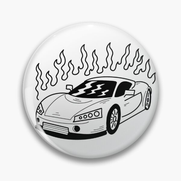 Item preview, Very fast car in flames  designed and sold by Dailykindness.