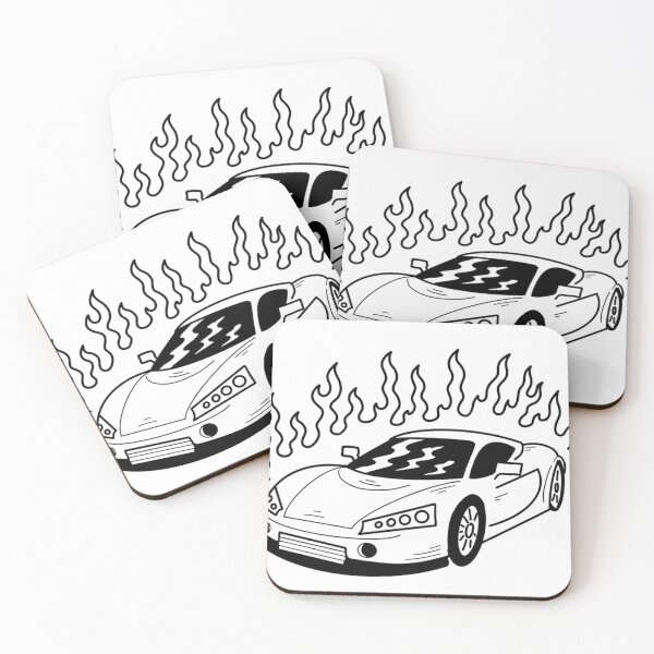 Item preview, Very fast car in flames  designed and sold by Dailykindness.