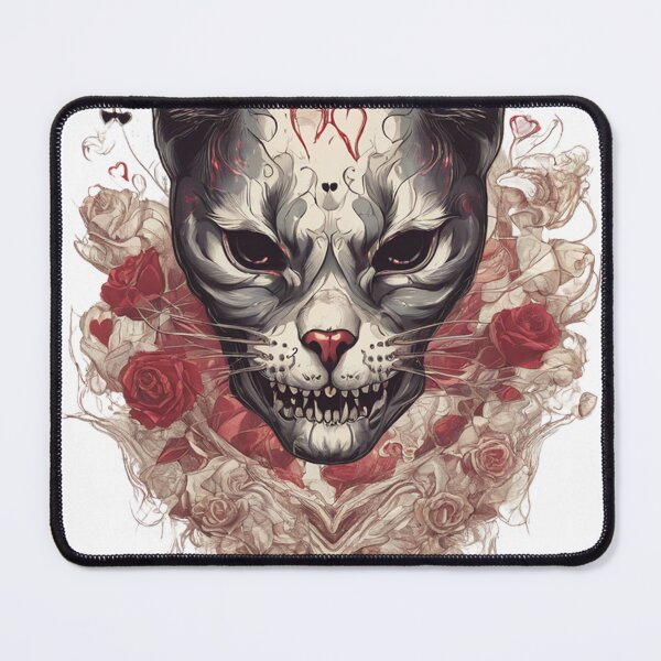 Item preview, Cat Skull Rose designed and sold by bbigbxss.