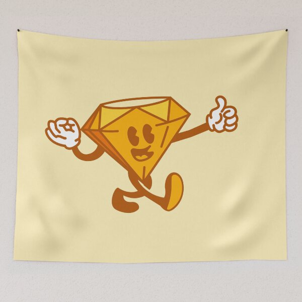 Item preview, Cartoon 60s Sketch Diamond Guy - UX Designer | Product Designer | UI Designer Stickers designed and sold by PoshPixel.