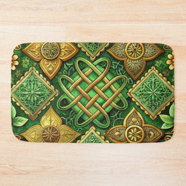 Aperçu de l'œuvre Modèle de noeud celtique de la Saint-Patrick créée et vendue par printmala.