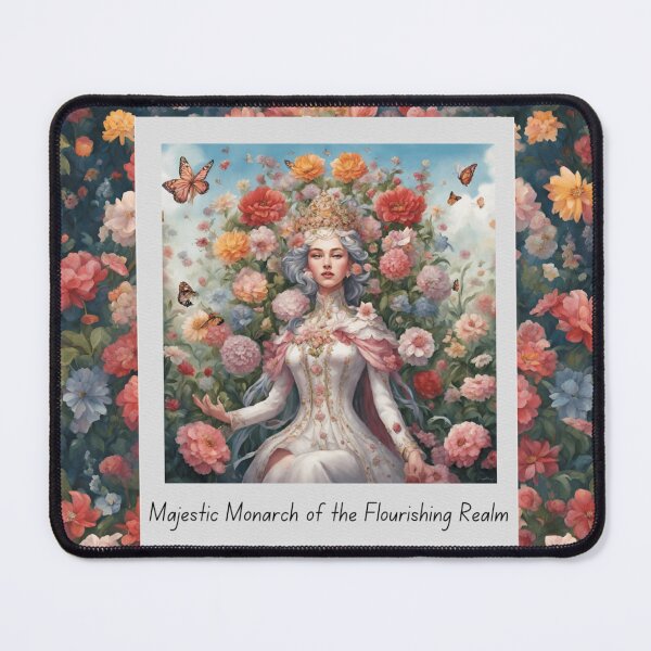 Item preview, Majestic monarch of the flourishing realm designed and sold by Bubble.bloom.art.