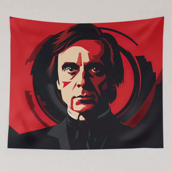 Item preview, Carl Sagan | Red minimalism designed and sold by ComicsFactory.