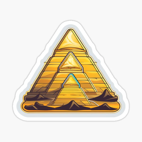 pyramids sticker Sticker