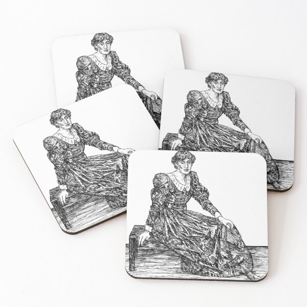 Item preview, VIRGINIA WOOLF ink portrait .4 designed and sold by lautir.