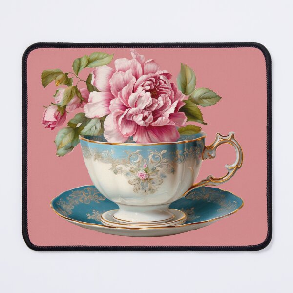 Item preview, Vintage tea cup with beautiful flowers designed and sold by Chomchol.