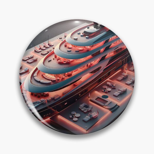 Item preview, Coral Yacht: Modern Luxury Serene Atmosphere designed and sold by ByDigitalDream.