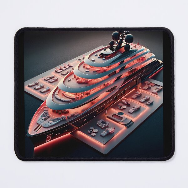 Item preview, Coral Yacht: Modern Luxury Serene Atmosphere designed and sold by ByDigitalDream.