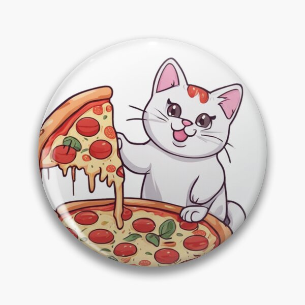 Item preview, Cat eats pizza designed and sold by bbigbxss.