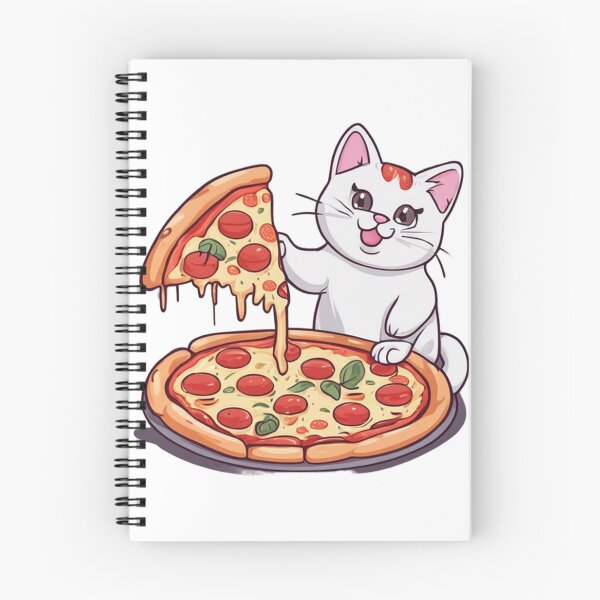 Item preview, Cat eats pizza designed and sold by bbigbxss.