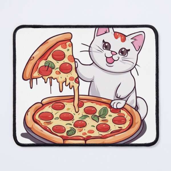 Item preview, Cat eats pizza designed and sold by bbigbxss.
