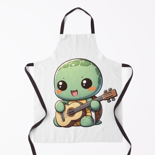 Item preview, Cute Chibi Turtle Playing Guitar designed and sold by Delamoon.