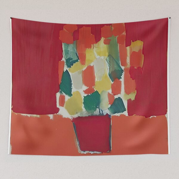 Item preview, fleurs rouges 1952 - Nicolas de Staël designed and sold by MARTART9.