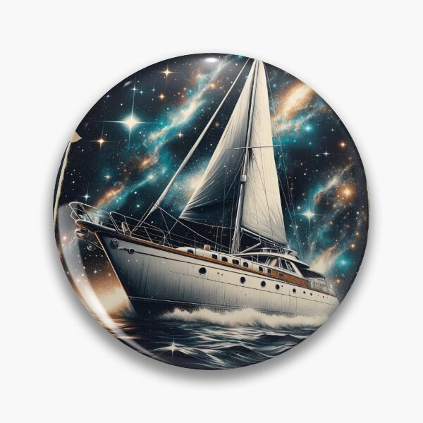 Item preview, Celestial Yacht: White Waves in Rustic designed and sold by ByDigitalDream.