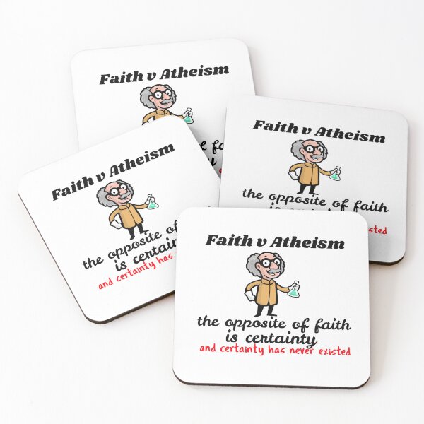 Item preview, Faith v Atheism designed and sold by TrilbyTeeShop.