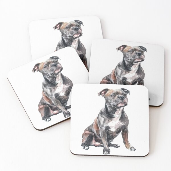 Aperçu de l'œuvre English Staffordshire Bull Terrier dog best friend créée et vendue par DavidBriot.